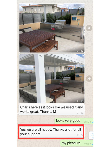 Outdoor Stainless Steel Kitchen Cabinet, Case From Sardegna, Italy